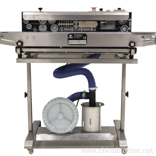 continuous Gas Filling Heat band sealer Sealing Machine